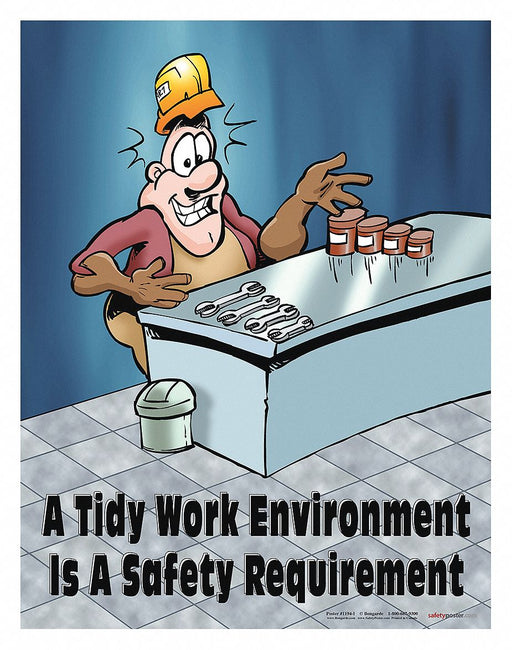 Safety Poster 22 in x 17 in Paper