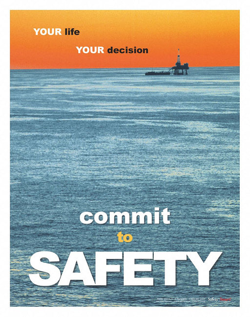 Safety Poster 22 in x 17 in Paper