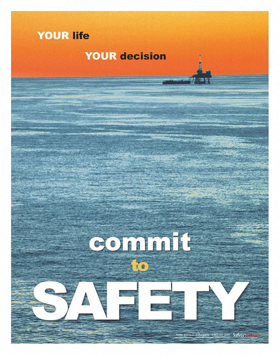 Safety Poster 22 in x 17 in Paper
