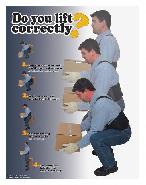 Safety Poster 22 in x 17 in Paper