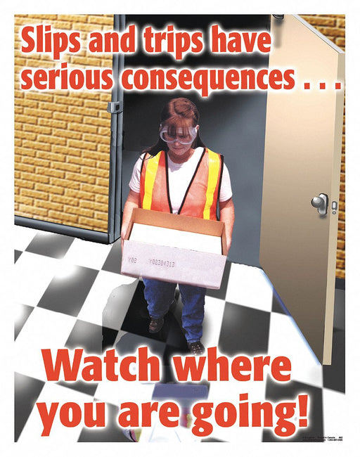 Safety Poster 22 in x 17 in Paper