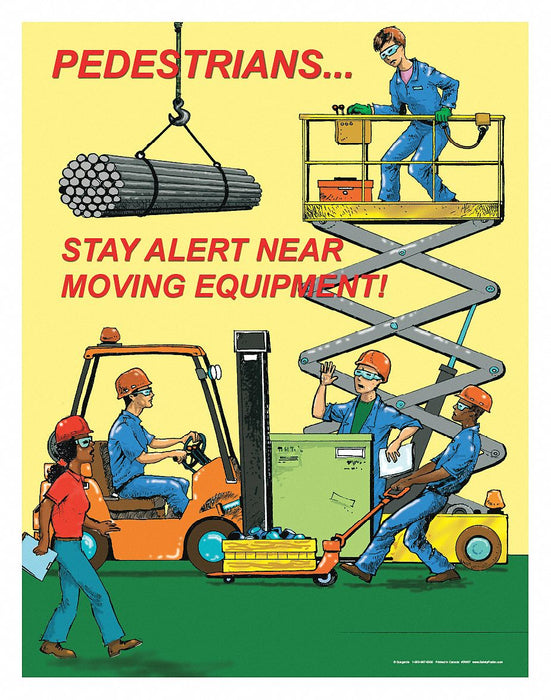 Safety Poster 22 in x 17 in Paper