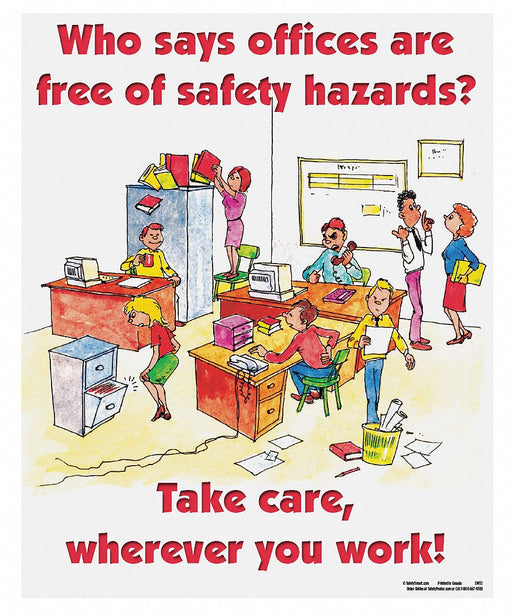 Safety Poster 22 in x 17 in Paper