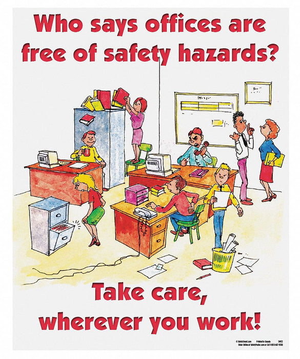Safety Poster 22 in x 17 in Paper