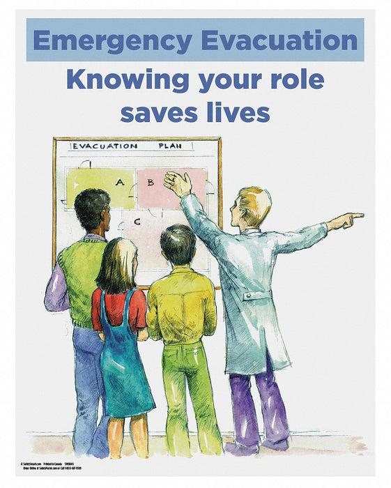 Safety Poster 22 in x 17 in Paper