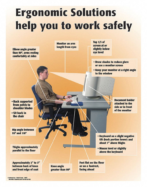 Safety Poster 22 in x 17 in Paper