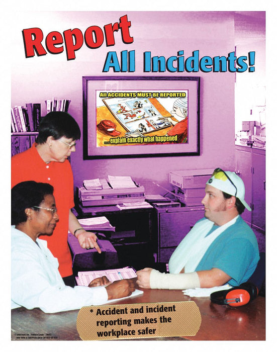 Safety Poster 22 in x 17 in Paper