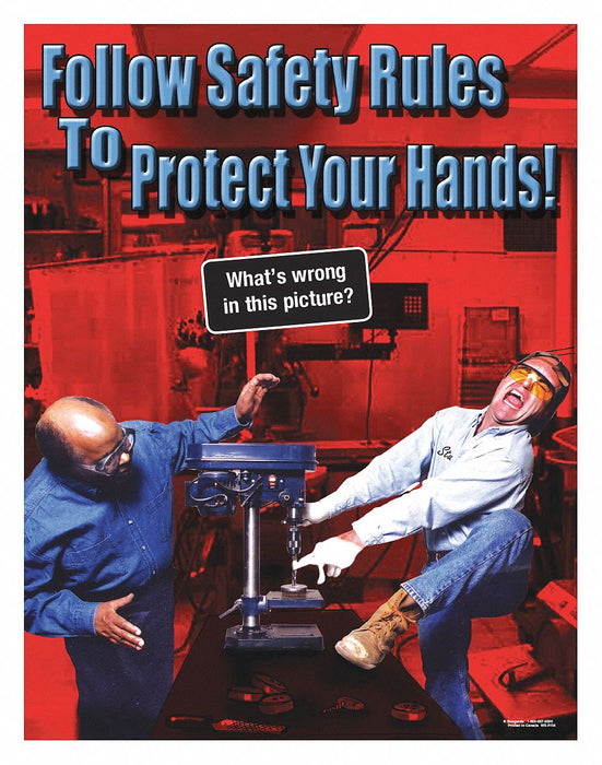 Safety Poster 22 in x 17 in Paper