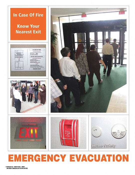 Safety Poster 22 in x 17 in Paper