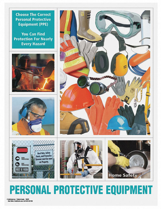 Safety Poster 22 in x 17 in Paper