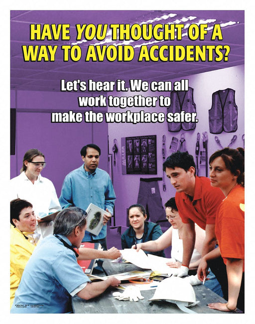 Safety Poster 22 in x 17 in Paper