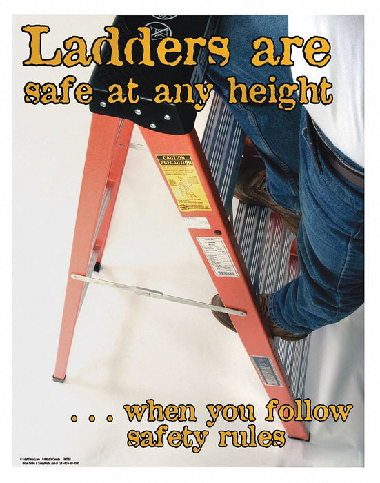 Safety Poster 22 in x 17 in Paper