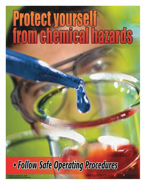 Safety Poster 22 in x 17 in Paper
