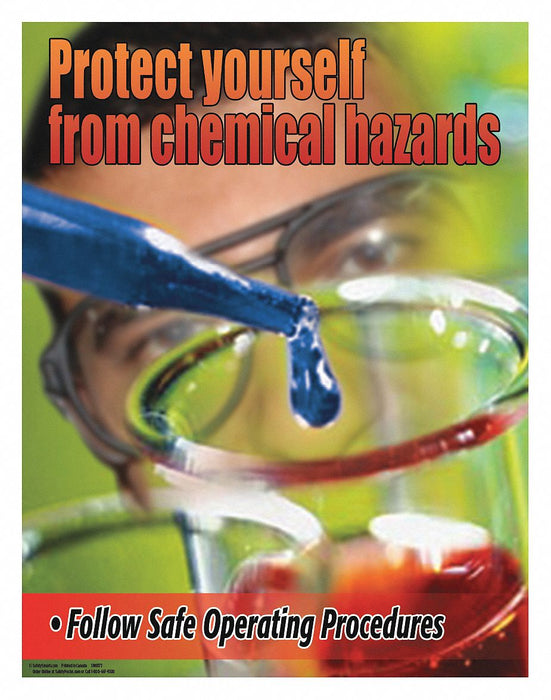 Safety Poster 22 in x 17 in Paper