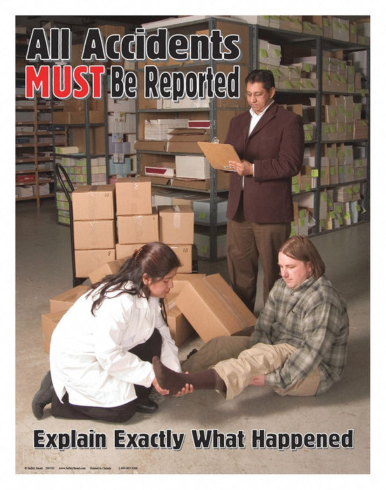 Safety Poster 22 in x 17 in Paper