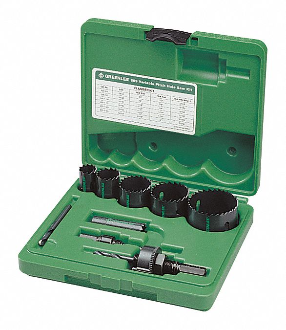 Hole Cutter Kit Saw Range 7/8 to 1-3/8 