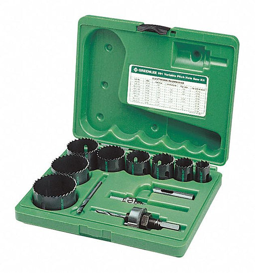 Hole Cutter Kit Range 11/16 to 1-3/8 