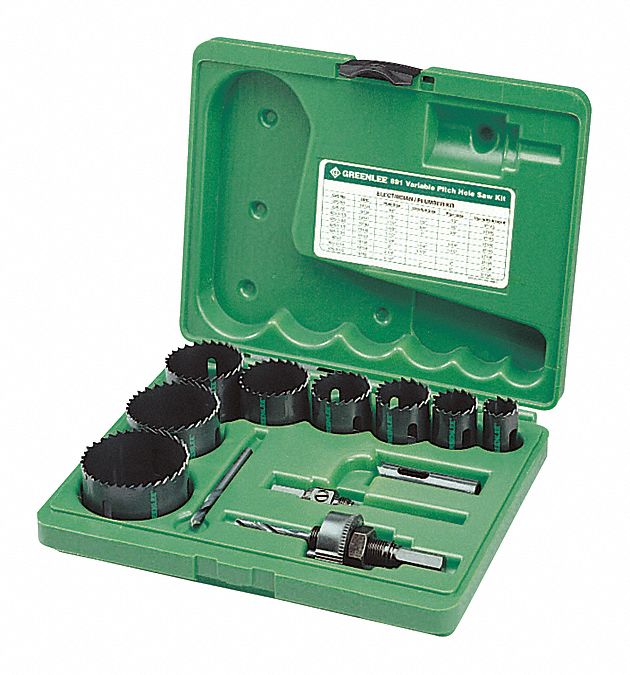 Hole Cutter Kit Range 11/16 to 1-3/8 