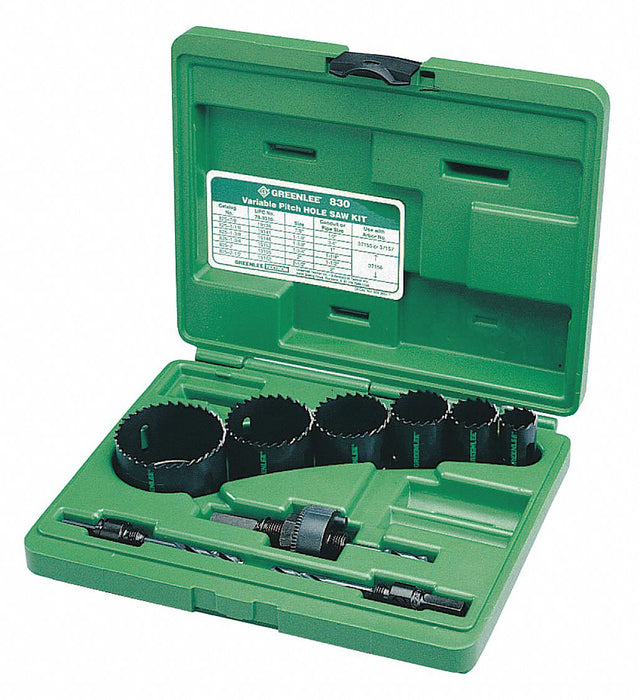 Hole Saw Kit Saw Range 7/8 in - 2-1/2 in