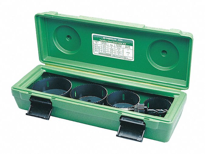 Hole Saw Kit Saw Range 1 to 2-1/8 