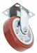 Plate Caster Rigid Polyurethane 7 1/2 H