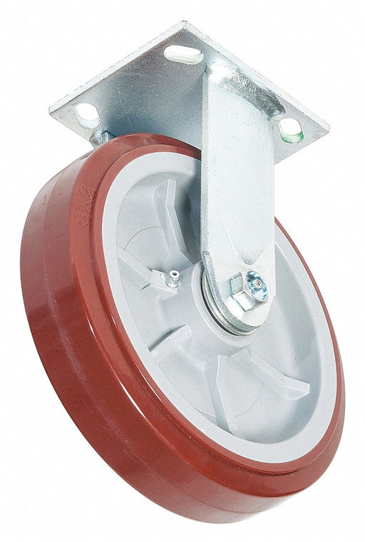 Plate Caster Rigid Polyurethane 9 1/2 H