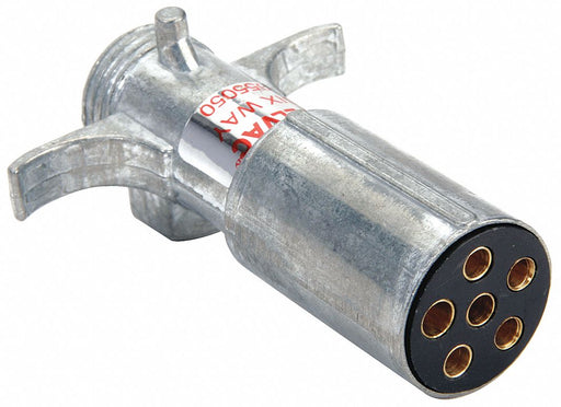 Trailer Connector Plug 6-Way Brass