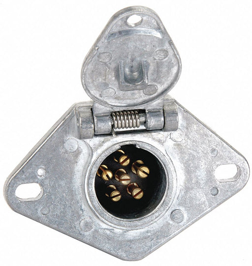 Trailer Connector Socket 6-Way Brass