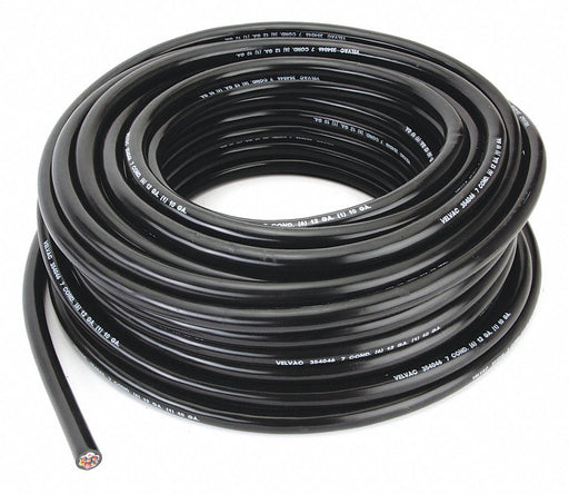 TrailerCable 10AWG/12AWG Black 100ft