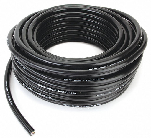 Trailer Cable 14 AWG Black 100 ft