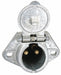 Dual Pole Receptacle Two Pole Brass