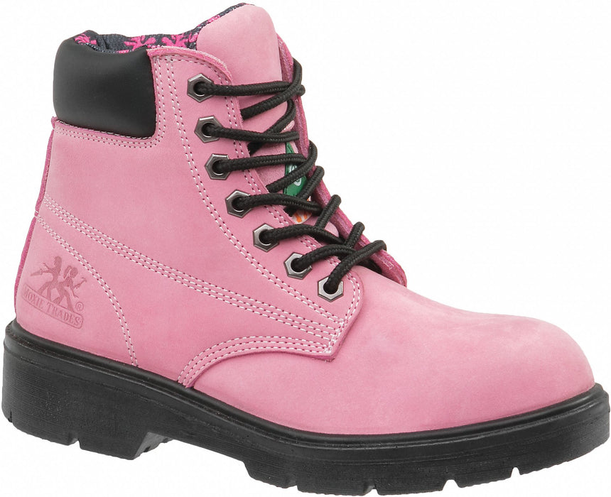 6-inWorkBoot Pnk Women s 61/2 D PR