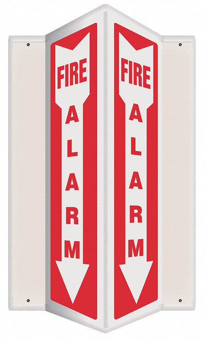 Fire Alarm Sign 18X7-1/2 