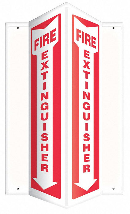 Fire Extinguisher Sign 12 H 7-1/2 W