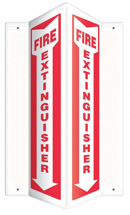 Fire Extinguisher Sign 12 H 7-1/2 W