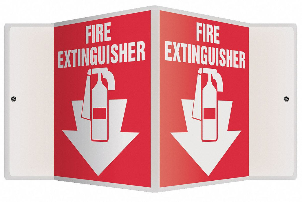 Fire Extinguisher Sign 6X8-1/2 