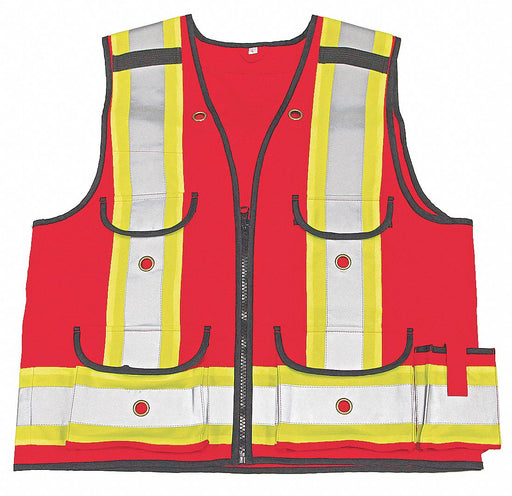 Hi Vis Surveyor Vest Class 1 M Red