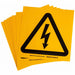 Label PS Vinyl 8inHx8inW Elec Volt PK10