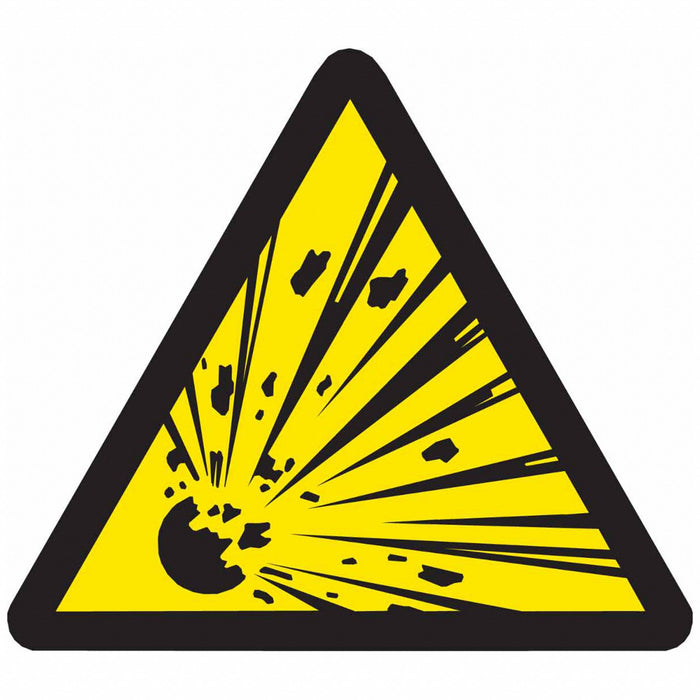 Warning Labels 1/2inHx1/2inW Vinyl PK10