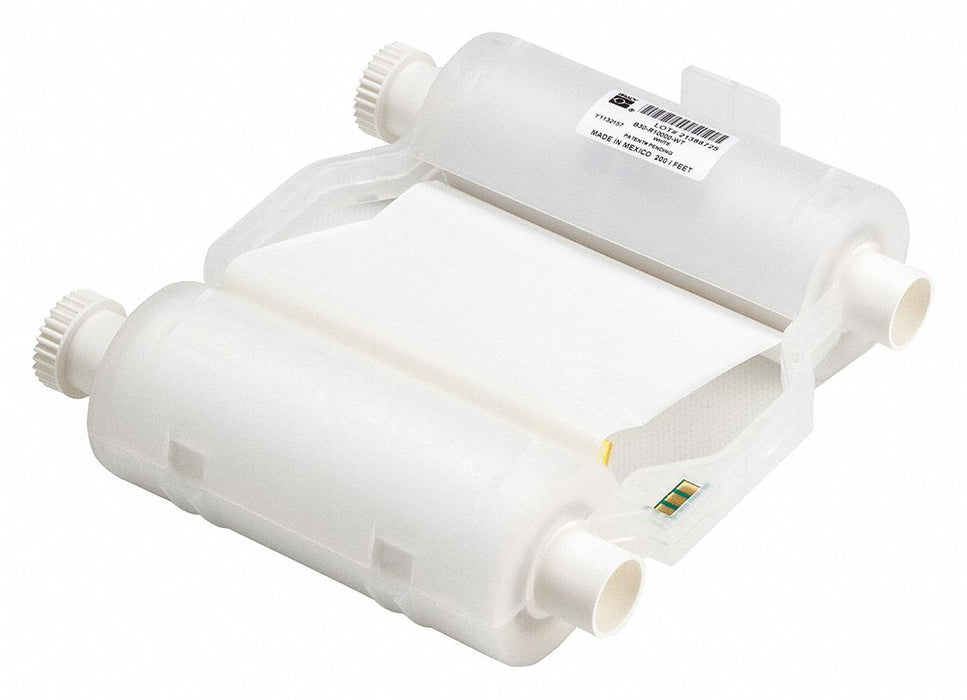 Printer Ribbon White 200 ft Wax/Resin