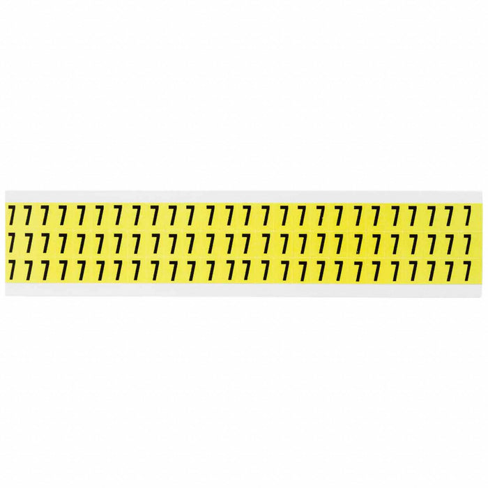 Number Label Vinyl 1/2 in H 3/8 in W