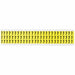 Number Label Vinyl 1/2 in H 3/8 in W