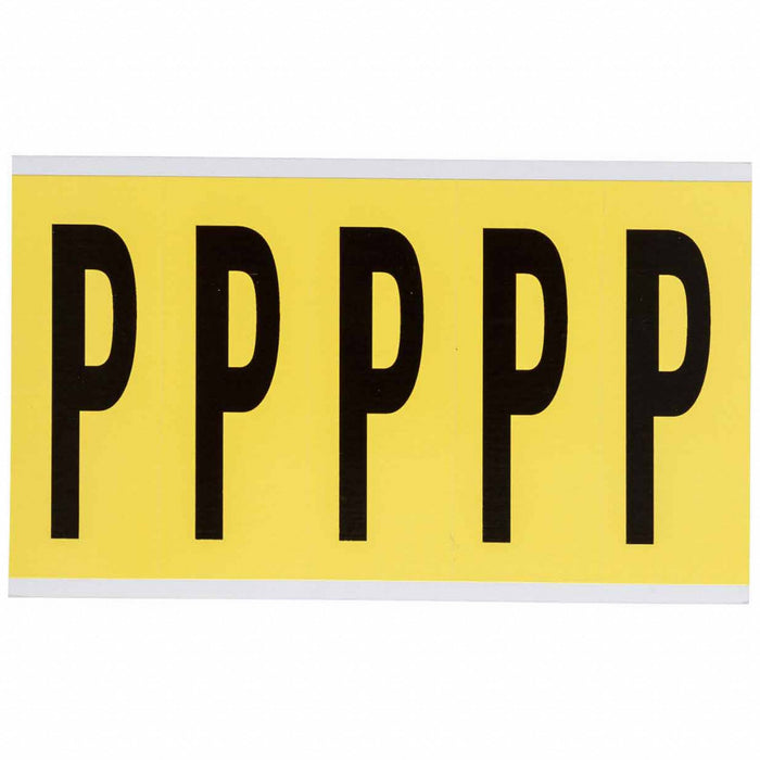Letter Label Vinyl 5 in H 1-3/4 in W