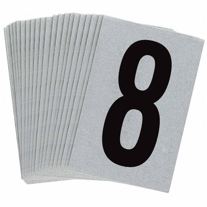 NumberLabel 1-1/2inH 1inW PK25