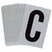 LetterLabel 1-1/2inH 1inW PK25