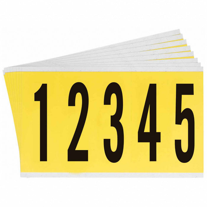 NumberLabelSet Vinyl 5inH 1-3/4inW