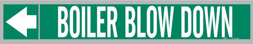 Pipe Marker Boiler Blow Down 2in H