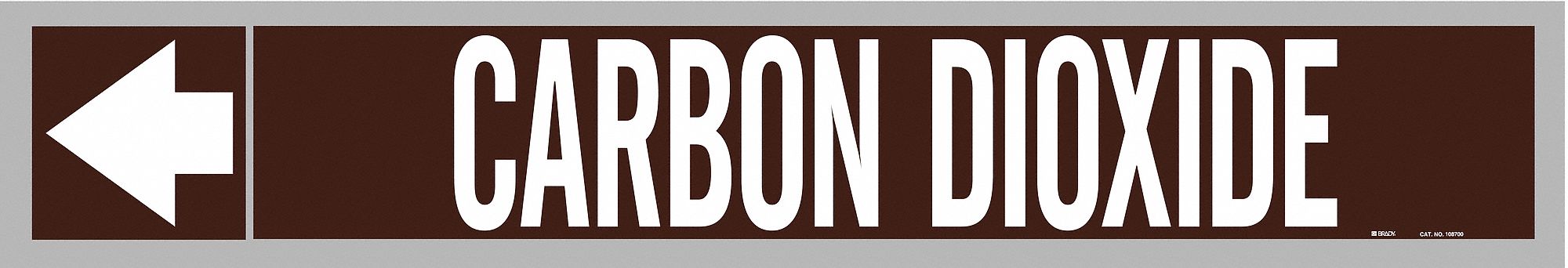 Pipe Mrkr Carbon Dioxde 1in H 8in W