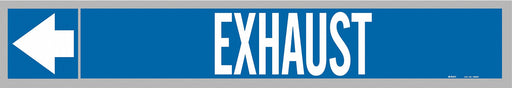 Pipe Marker Exhaust 2 in H 12 in W