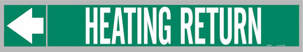 Pipe Mrkr Heating Retrn 1in H 8in W